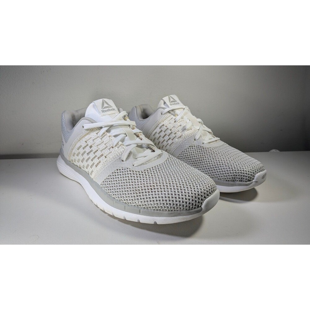 Reebok Print Prime Runner Sneakers Womens US Size 8.5 Gray White Athletic CN2031